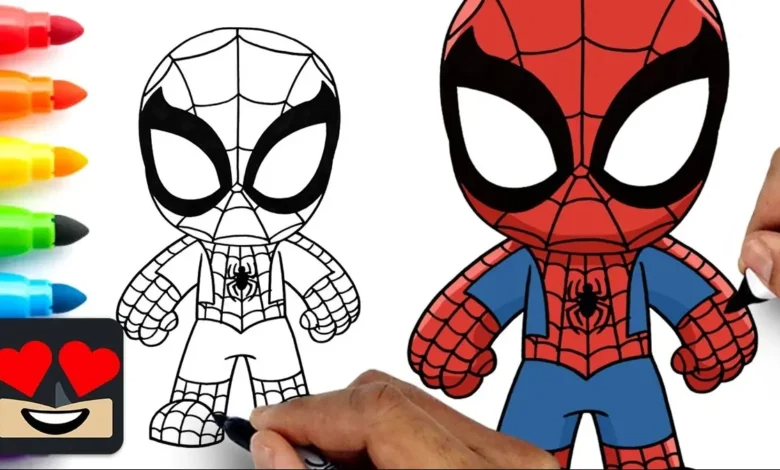 drawing:7barsug8u0w= spiderman