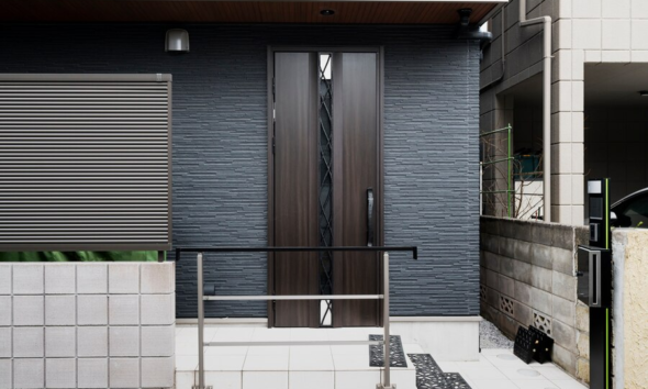 Black composite doors